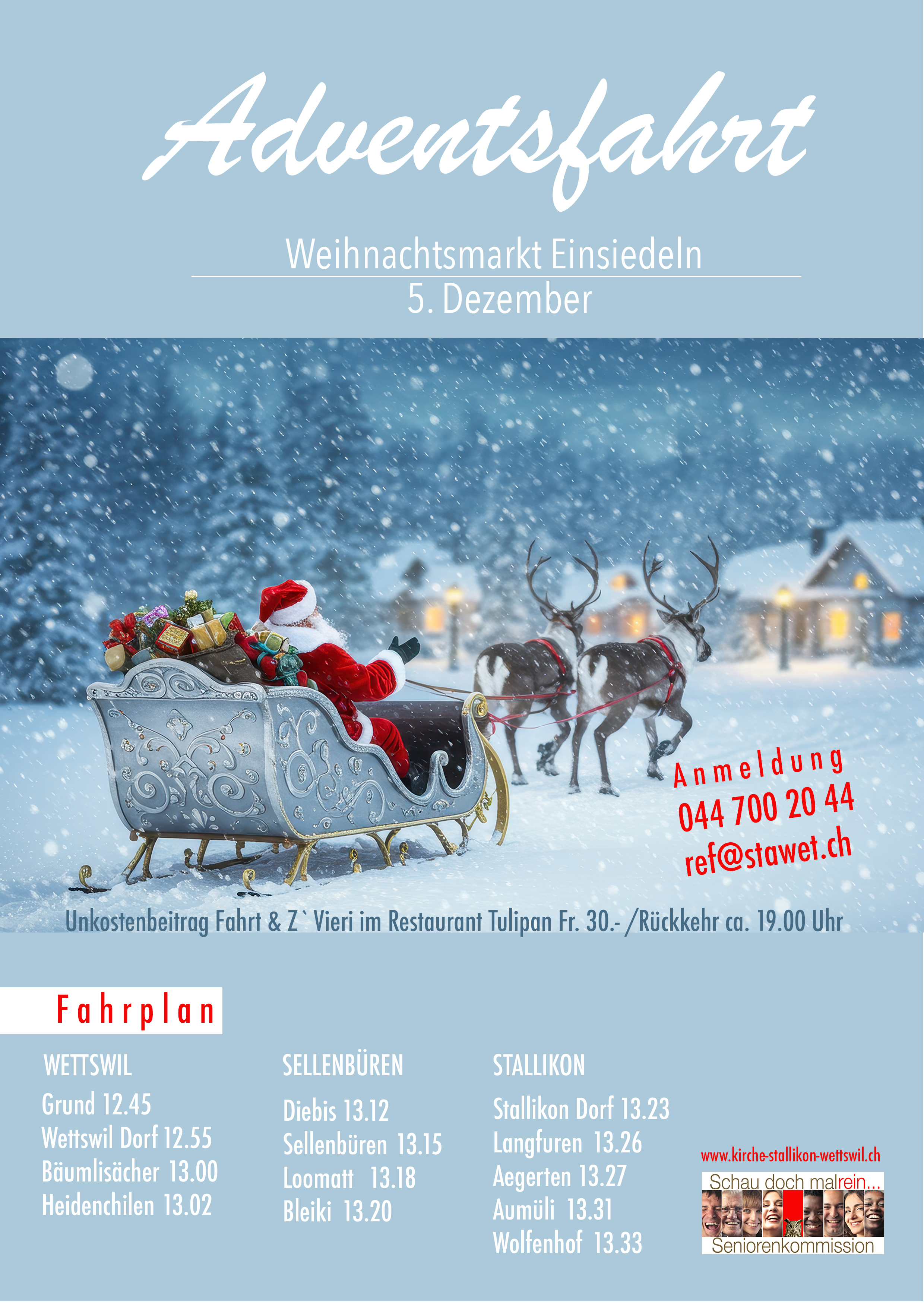 Adventsfahrt nach Einsiedeln
