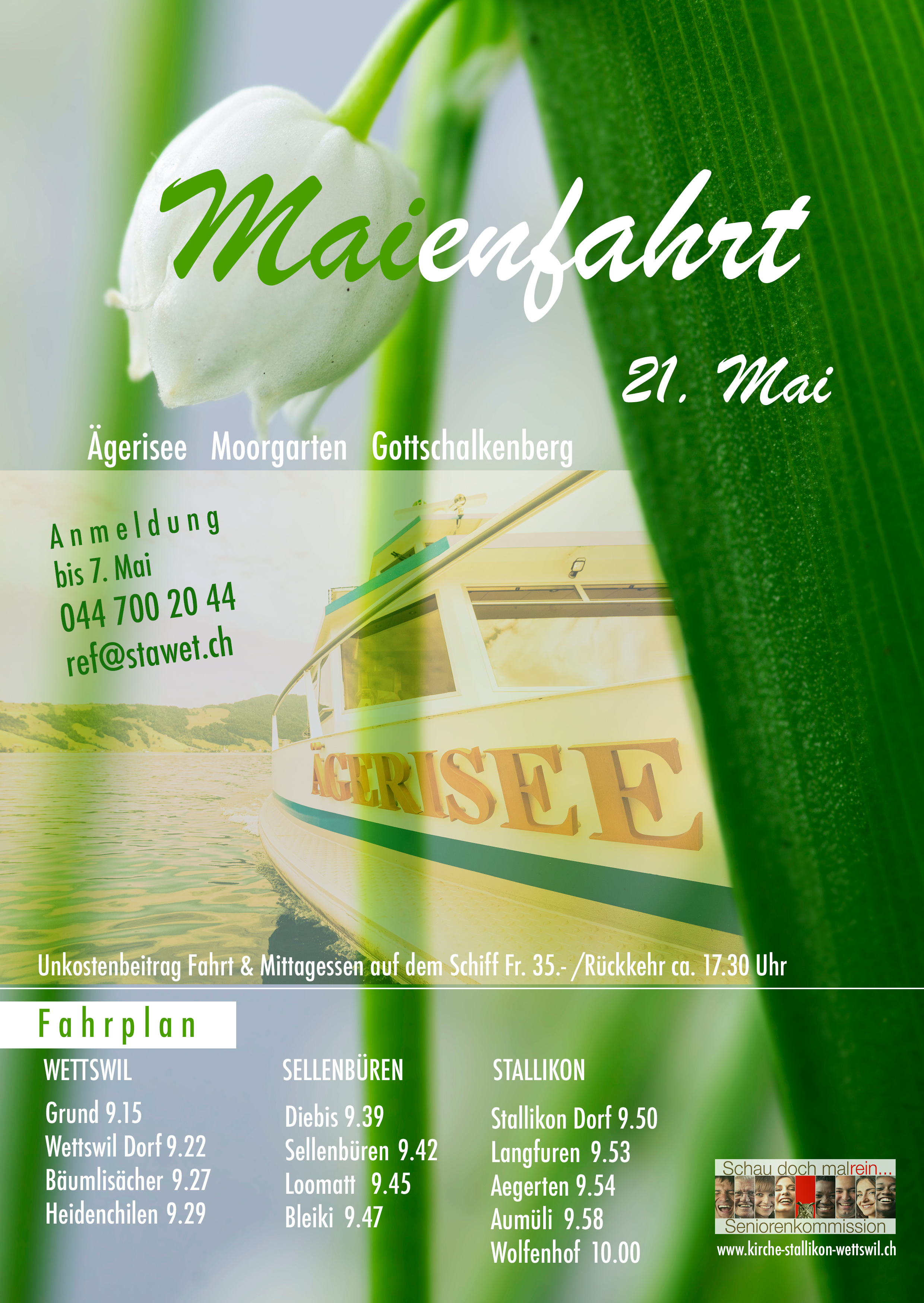 Maienfahrt in die Nachbarkantone Zug und Schwyz