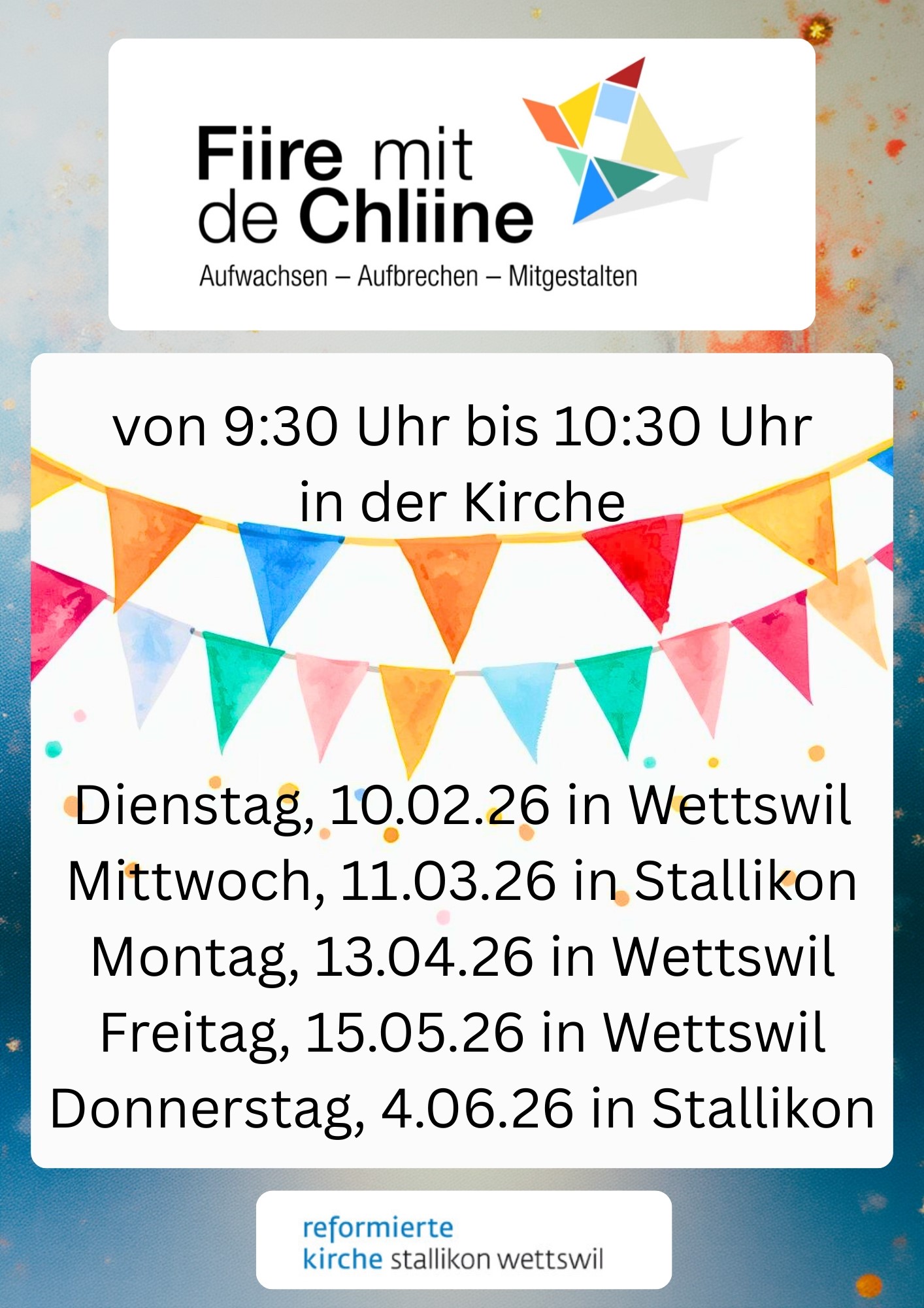 Fiire mit de Chliine