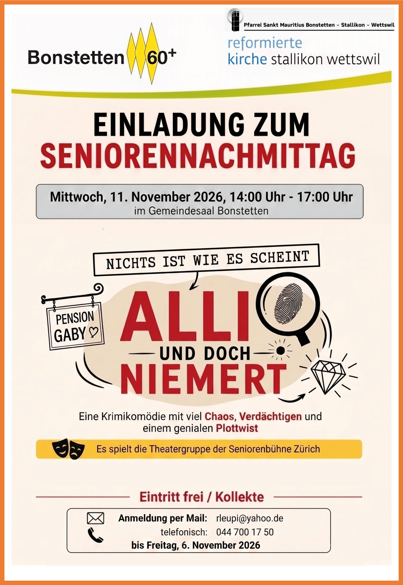 Theater: Besuch in Bonstetten